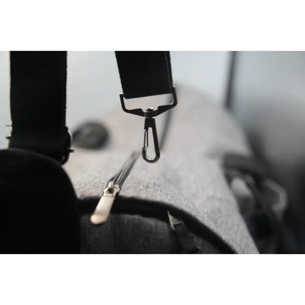 Large Black Garment‎ Bag with Shoulder Strap & Zip Pockets | Travel Suit Carrier